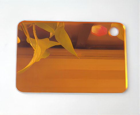 Beli Grosir 3mm 4x8 Rose Gold Perak Perspex Mirror Lembar Akrilik dengan Film PE online manufacture