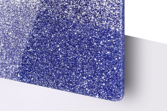 Beli Warna Plastik Transparan Berkilau 8x4ft PMMA Glitter Acrylic Sheet untuk Dekorasi DIY online manufacture