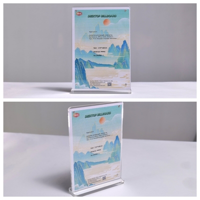 Beli Menus yang kuat Meja yang jelas Restoran 5x7 inci T Bentuk Magnetic Acrylic Sign Holder online manufacture