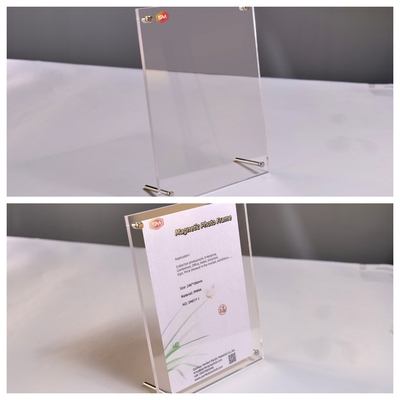 Beli Bingkai foto akrilik dengan Stand Pemegang kartu akrilik dengan kaki sekrup online manufacture