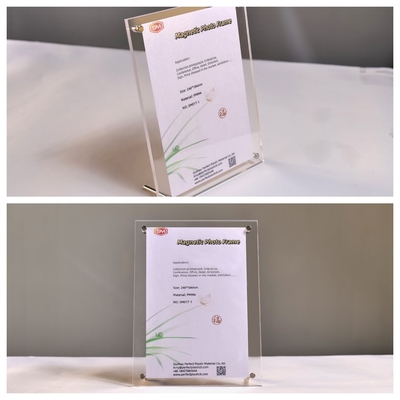 Beli A6 Akrilik bening Frame Foto dengan Stand Desk Picture Frame online manufacture