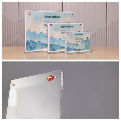Beli Kartu Iklan Tabletop T Bentuk Acrylic Sign Holder online manufacture