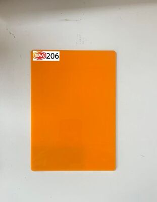 Beli Vibrant Orange Cast Acrylic Sheet Panel 20mm tebal tahan goresan untuk desain perlengkapan ritel online manufacture