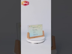 Bingkai Foto Akrilik dengan Dasar Kayu