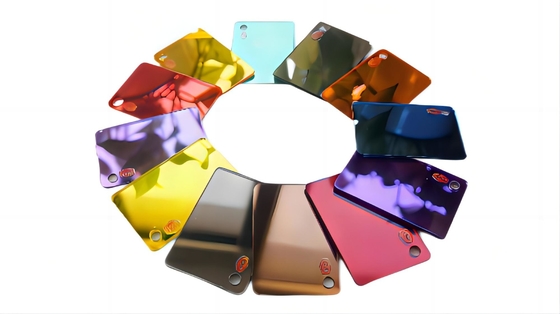 Profesional 0.6mm-6mm 100% Perawan Emas Plexiglass Cermin Lembar Akrilik