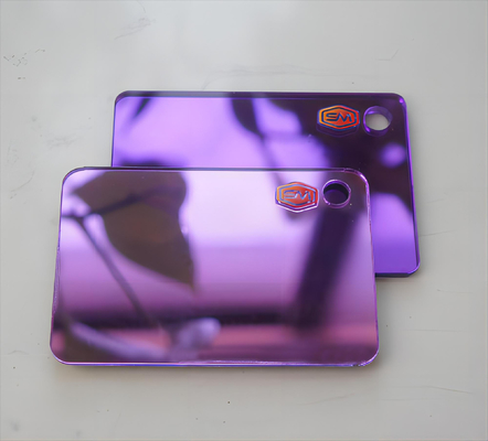 Sampel gratis 1,8mm Kaca Kaca Dua Sisi Lembar Akrilik Panel Glitter Lembar Kaca Plastik