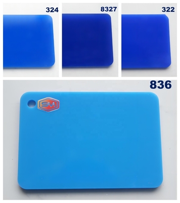 Cat Resistant Colored Cast Acrylic Sheets Cast Forming Untuk Permintaan Pelanggan yang Berbeda