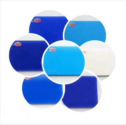 Serbaguna Translucent Blue Acrylic Sheet Untuk Pelanggan yang Berbeda Acrylic Sheet Custom Size