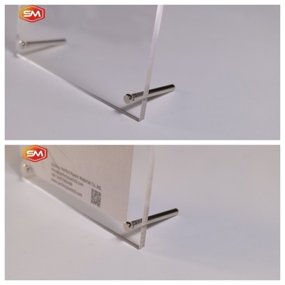 Hot Sale Standing Double Side Acrylic Photo Frame dengan Stand Pameran Gambar Tampilan