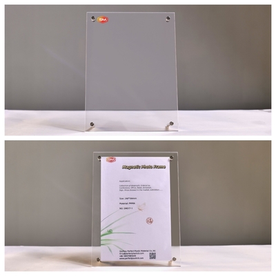 Kado persegi Sisi Dua Ketebalan Custom Akrilik Frame Foto dengan Stand