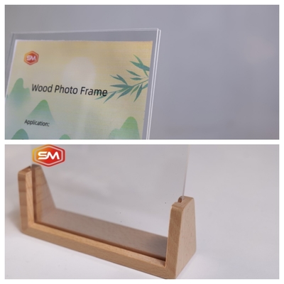 Bingkai Tampilan Gambar Pribadi Dengan Panel Akrilik Dan Dasar Kayu