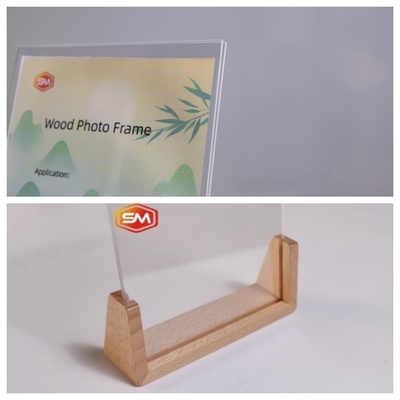 Bingkai Foto Akrilik Jelas Dengan Dasar Kayu Ramah Lingkungan Densitas 1,20g/cm3