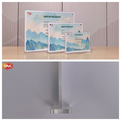 Plexiglass transparan A4 A5 Stand kertas untuk dijual Periklanan Printing Dekorasi