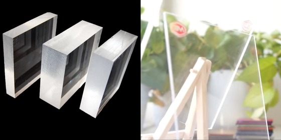 Resistant Scratch And Stain 3mm Clear Acrylic Sheet Cut to Size untuk Photo Display di Setiap Ukuran Papan iklan