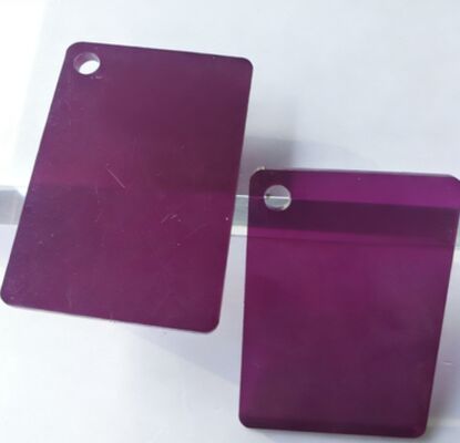 High Gloss Ungu Acrylic Sheet Panel elegan untuk pernikahan & acara dekorasi