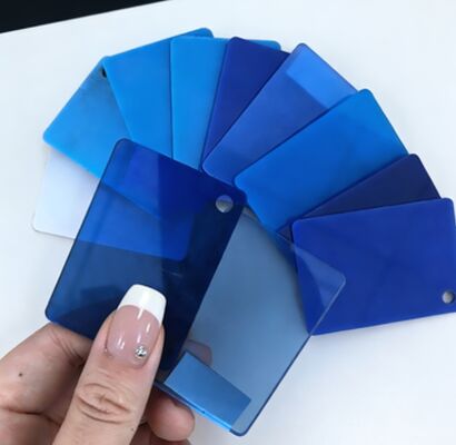 Lembaran Akrilik Biru Tahan Aus 20mm untuk Tangki Akuarium dan Penggunaan Air Laut