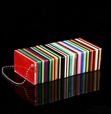 Lembaran Akrilik Berwarna 30mm Diffuser Cahaya Panel Akrilik Berwarna untuk Lampu Plafon