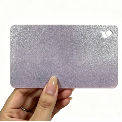 Cahaya Ungu Glitter Menyinari 1220x2440mm Acrylic Sheet Panel Board
