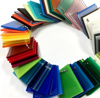 Premium Custom Colors High Light Transmission Scratch Resistant Colored Acrylic Sheet untuk signage dan display